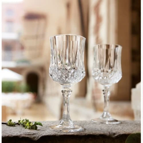 Cristal D’Arques Verres à Vin 6 Verres à Pied De Table 25cl 2 Cristal D’Arques Verres à Vin 6 Verres à Pied De Table 25cl – Image 2