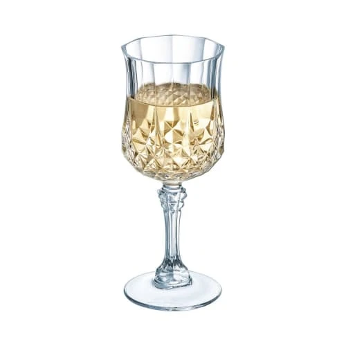 Cristal D’Arques Verres à Vin 6 Verres à Pied De Table 25cl 3 Cristal D’Arques Verres à Vin 6 Verres à Pied De Table 25cl – Image 3