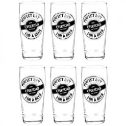 Maisons Du Monde Verres De Bar Chope à Bière En Verre - Lot De 6