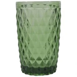 Verres Soldes Boutique -Verres Soldes Boutique chope en verre presse vert 34 cl lot de 6 2