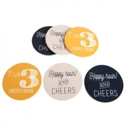 Maisons Du Monde Verres De Bar Chopes à Bière En Verre (x6) Et Support Imprimé -Verres Soldes Boutique chopes a biere en verre x6 et support imprime 1000 11 39 197823 3