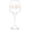 Maisons Du Monde Verres à Vin Coffret Verres à Pied (x6) En Verre Motifs Stries Dorées