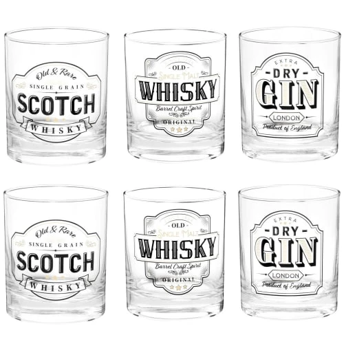 Maisons Du Monde Verres De Bar Composition Verres (x6) Et Boîte En Carton Noir Et Doré 2 Maisons Du Monde Verres De Bar Composition Verres (x6) Et Boîte En Carton Noir Et Doré – Image 2