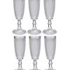 Wadiga Flutes Et Coupes De Champagne Flûte à Champagne En Verre 18cl - Lot De 6