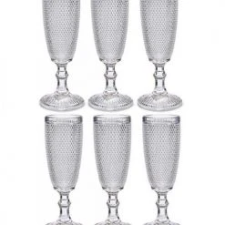 Wadiga Flutes Et Coupes De Champagne Flûte à Champagne En Verre 18cl - Lot De 6