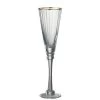 Wadiga Flutes Et Coupes De Champagne Flûte à Champagne En Verre Transparent Et Liseré Doré 30cl