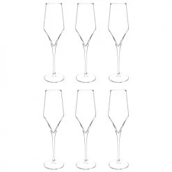 Maisons Du Monde Vaisselle De Noël Flûte En Verre - Lot De 6
