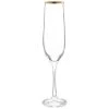 Maisons Du Monde Vaisselle De Noël Flûte En Verre Bordure Dorée - Lot De 6