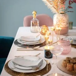 Maisons Du Monde Vaisselle De Noël Flûte En Verre Bordure Dorée - Lot De 6 -Verres Soldes Boutique flute en verre bordure doree 1000 14 7 186147 6