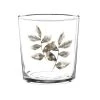 Maisons Du Monde Verres à Eau Gobelet En Verre Avec Motif Feuille Brun - Lot De 6