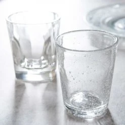 Maisons Du Monde Verres à Eau Gobelet En Verre Bullé - Lot De 6 -Verres Soldes Boutique gobelet en verre bulle 1000 9 32 136111 4