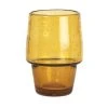 Maisons Du Monde Verres à Eau Gobelet En Verre Bullé Teinté Marron - Lot De 4