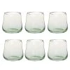 Maisons Du Monde Verres à Eau Gobelet En Verre Tie And Dye Vert - Lot De 6