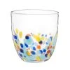 Maisons Du Monde Verres à Eau Gobelet En Verre Transparent Et Motifs à Pois Multicolores - Lot De 6