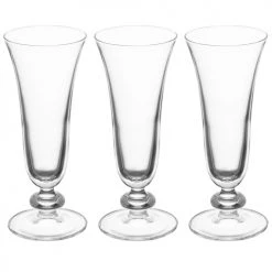 Pasabahce Flutes Et Coupes De Champagne Lot De 3 Flûte à Champagne 18 Cl En Verre Transparent