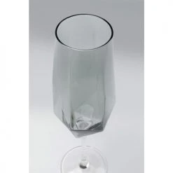 Kare Design Flutes Et Coupes De Champagne Lot De 4 - Flûte à Champagne En Verre Fumé -Verres Soldes Boutique lot de 4 flute a champagne en verre fume 2