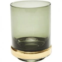 Kare Design Verres à Eau Lot De 4 - Verre à Eau En Verre Fumé Vert -Verres Soldes Boutique lot de 4 verre a eau en verre fume vert 2