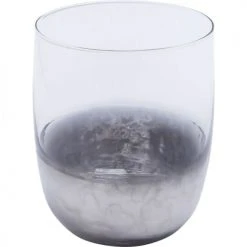 Kare Design Verres à Eau Lot De 4 - Verre à Eau En Verre Transparent Et Argenté -Verres Soldes Boutique lot de 4 verre a eau en verre transparent et argente 2