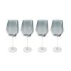 Kare Design Verres à Vin Lot De 4 - Verre à Vin En Verre Fumé