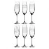 Leonardo Flutes Et Coupes De Champagne Lot De 6 Coupes à Champagne Gravées 630ml Verre Transparent