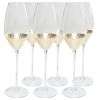 Kare Design Flutes Et Coupes De Champagne Lot De 6 - Flûtes à Champagne En Verre Fond Doré