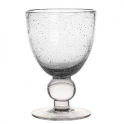Table Passion Verres à Vin Lot De 6 - Verre à Pied Artisan Bullé 28 Cl Transparent