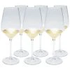 Kare Design Verres à Vin Lot De 6 - Verre à Vin Blanc En Verre Fond Doré