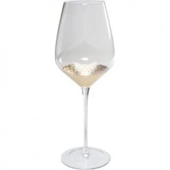 Kare Design Verres à Vin Lot De 6 - Verre à Vin Rouge En Verre Fond Doré -Verres Soldes Boutique lot de 6 verre a vin rouge en verre fond dore 2