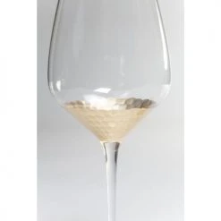 Kare Design Verres à Vin Lot De 6 - Verre à Vin Rouge En Verre Fond Doré -Verres Soldes Boutique lot de 6 verre a vin rouge en verre fond dore 3