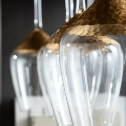 Kare Design Verres à Vin Lot De 6 - Verre à Vin Rouge En Verre Fond Doré -Verres Soldes Boutique lot de 6 verre a vin rouge en verre fond dore 4