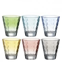 Leonardo Verres à Vin Lot De 6 Verres Colorés 215ml Verre Multicolore