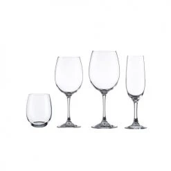 Vicrila Verres à Vin Set Complet De Verres 24 Pièces Transparent