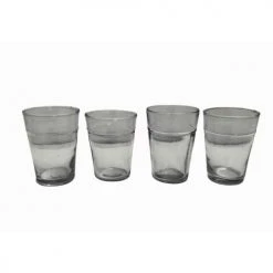 Maison Tilleul Verres à Eau Set De 4 Verres Beldi Transparent