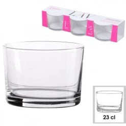 Wadiga Verres à Eau Verre à Eau En Verre 23cl - Lot De 3 -Verres Soldes Boutique verre a eau en verre 23cl lot de 3 2