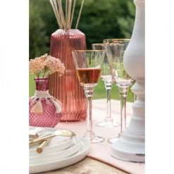 Wadiga Verres à Eau Verre à Eau En Verre Transparent Et Liseré Doré 40cl -Verres Soldes Boutique verre a eau en verre transparent et lisere dore 40cl 3