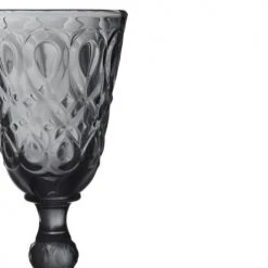 La Rochère Verres à Vin Verre à Pied Mécanique En Verre Anthracite - Lot De 6 -Verres Soldes Boutique verre a pied mecanique en verre anthracite lot de 6 2