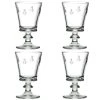 La Rochère Verres à Vin Verre à Pied Mécanique En Verre Transparent- Set De 4