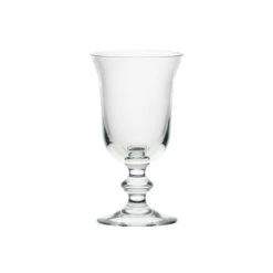 La Rochère Verres à Eau Verre à Pied Soufflé Bouche En Verre Transparent - Lot De 6