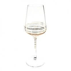 Maisons Du Monde Vaisselle De Noël Verre à Vin Coloris Or - Lot De 6