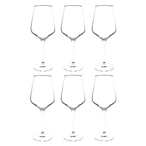 Maisons Du Monde Verres à Vin Verre à Vin En Verre - Lot De 6 2 Maisons Du Monde Verres à Vin Verre à Vin En Verre - Lot De 6 – Image 2