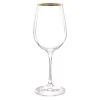 Maisons Du Monde Vaisselle De Noël Verre à Vin En Verre Et Fil Doré - Lot De 6