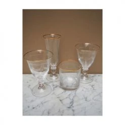 Wadiga Verres De Bar Verre à Whisky Avec Motifs Gravés Et Liseré Doré -Verres Soldes Boutique verre a whisky avec motifs graves et lisere dore 2
