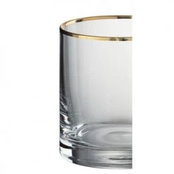 Wadiga Verres De Bar Verre à Whisky En Verre Transparent Et Liseré Doré 35cl -Verres Soldes Boutique verre a whisky en verre transparent et lisere dore 35cl 2