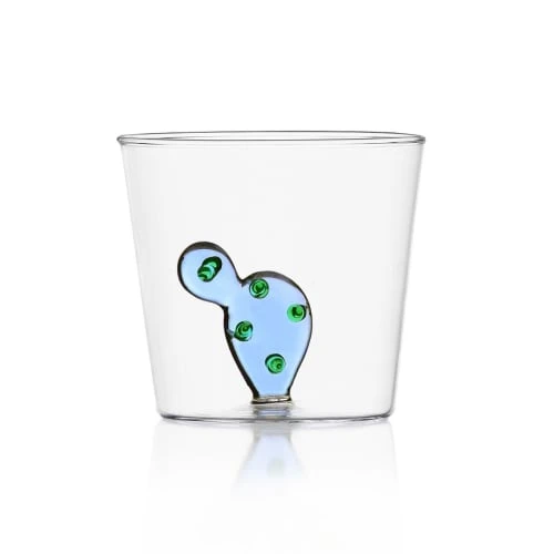 Ichendorf Verres à Eau Verre Tumbler Cactus Bleu 1 Ichendorf Verres à Eau Verre Tumbler Cactus Bleu
