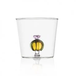Ichendorf Verres à Eau Verre Tumbler Fleur De Cactus Rose