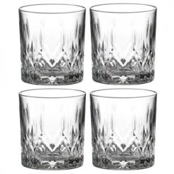 Wadiga Verres De Bar Verres à Whisky Avec Motifs Embossés 33cl - Lot De 4