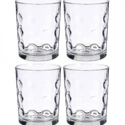 Wadiga Verres à Eau Verres Cercles 40cl - Lot De 4